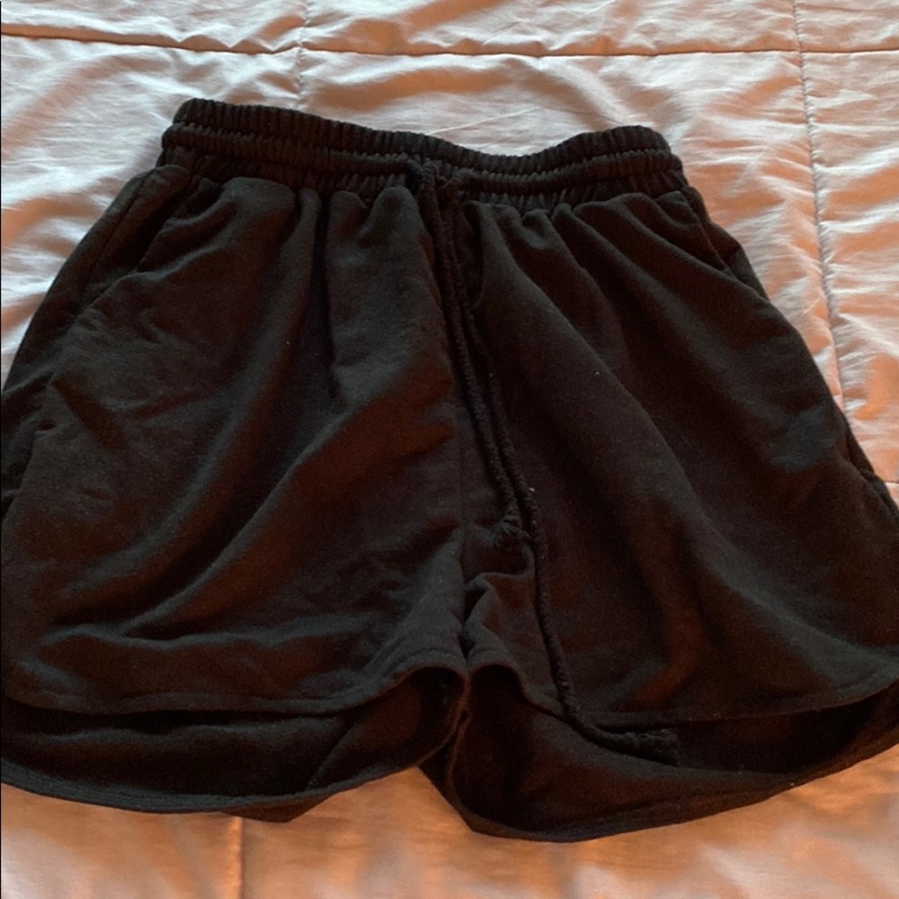 Drawstring sweat shorts